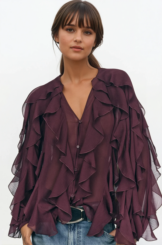 Seraphina | Rüschenbluse für einen stilvollen Auftritt