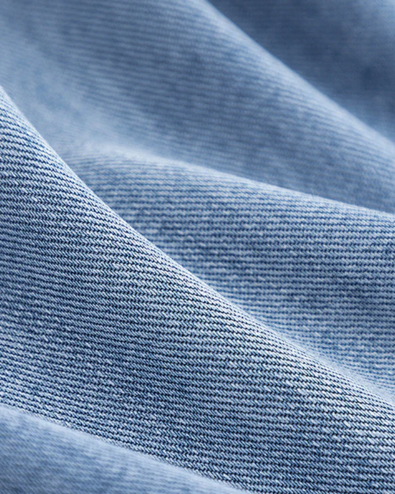 Marites | Moderner Denim- und Wildledermantel