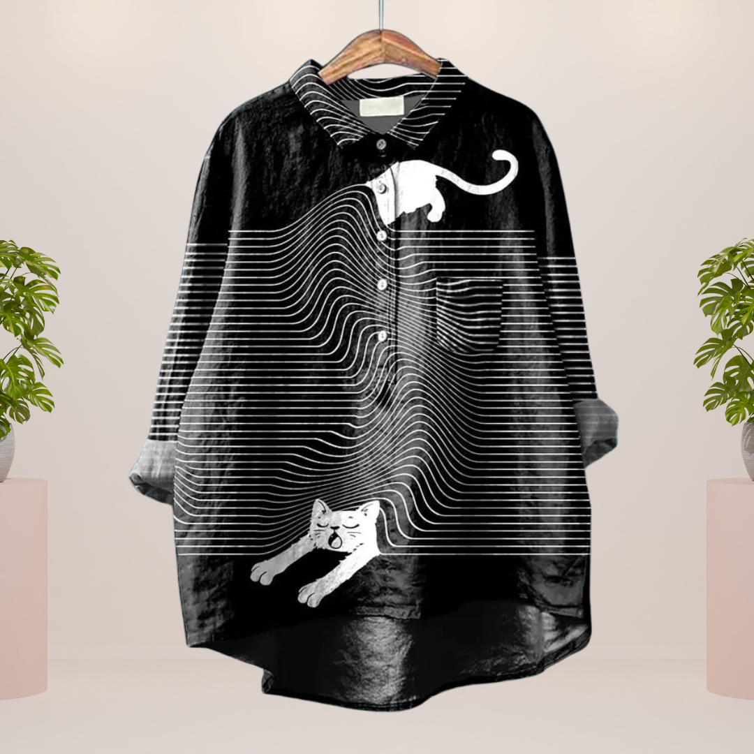 Freya | Stylisches Shirt mit modernem Kunstmotiv