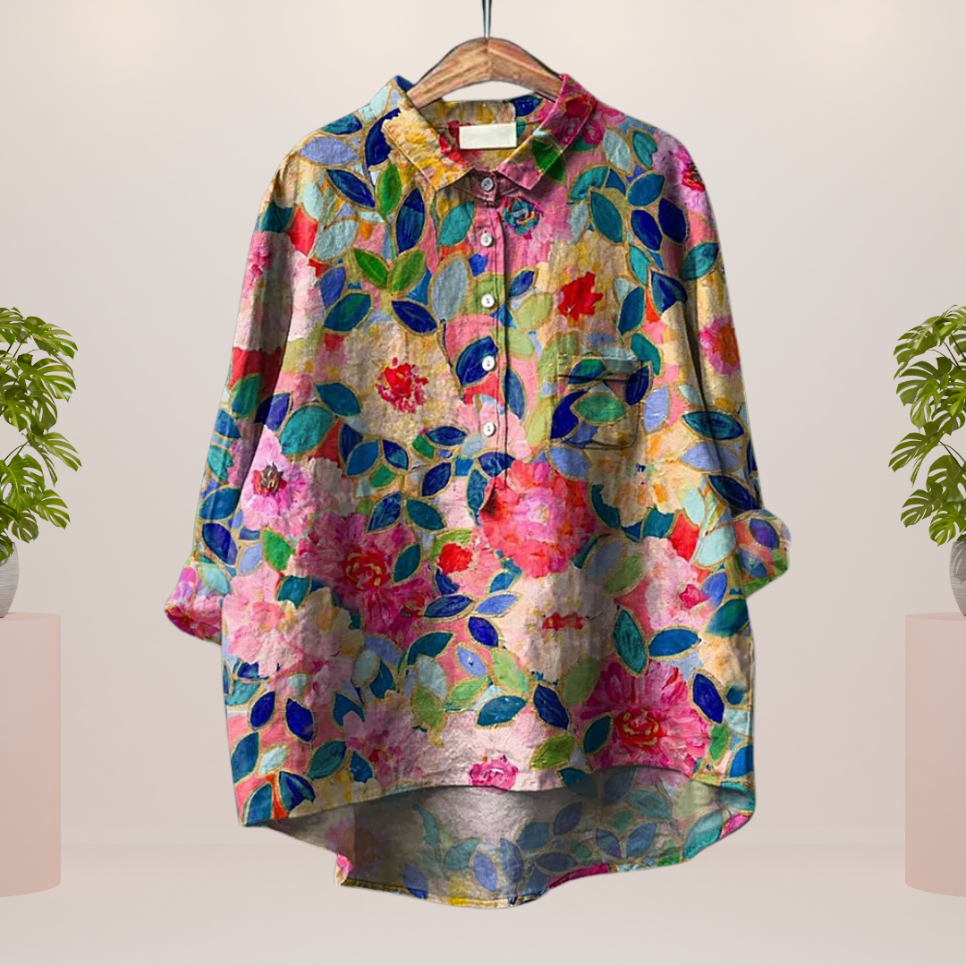 Freya | Stylisches Shirt mit modernem Kunstmotiv
