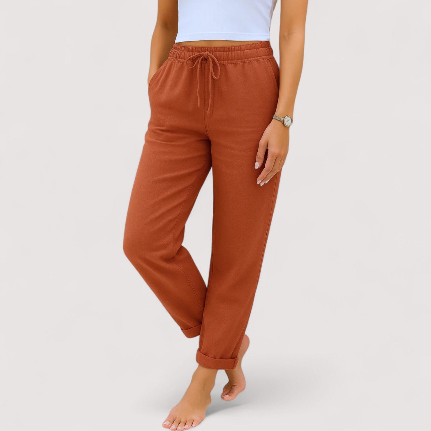 Monica™ | Entspannte Leinenhosen
