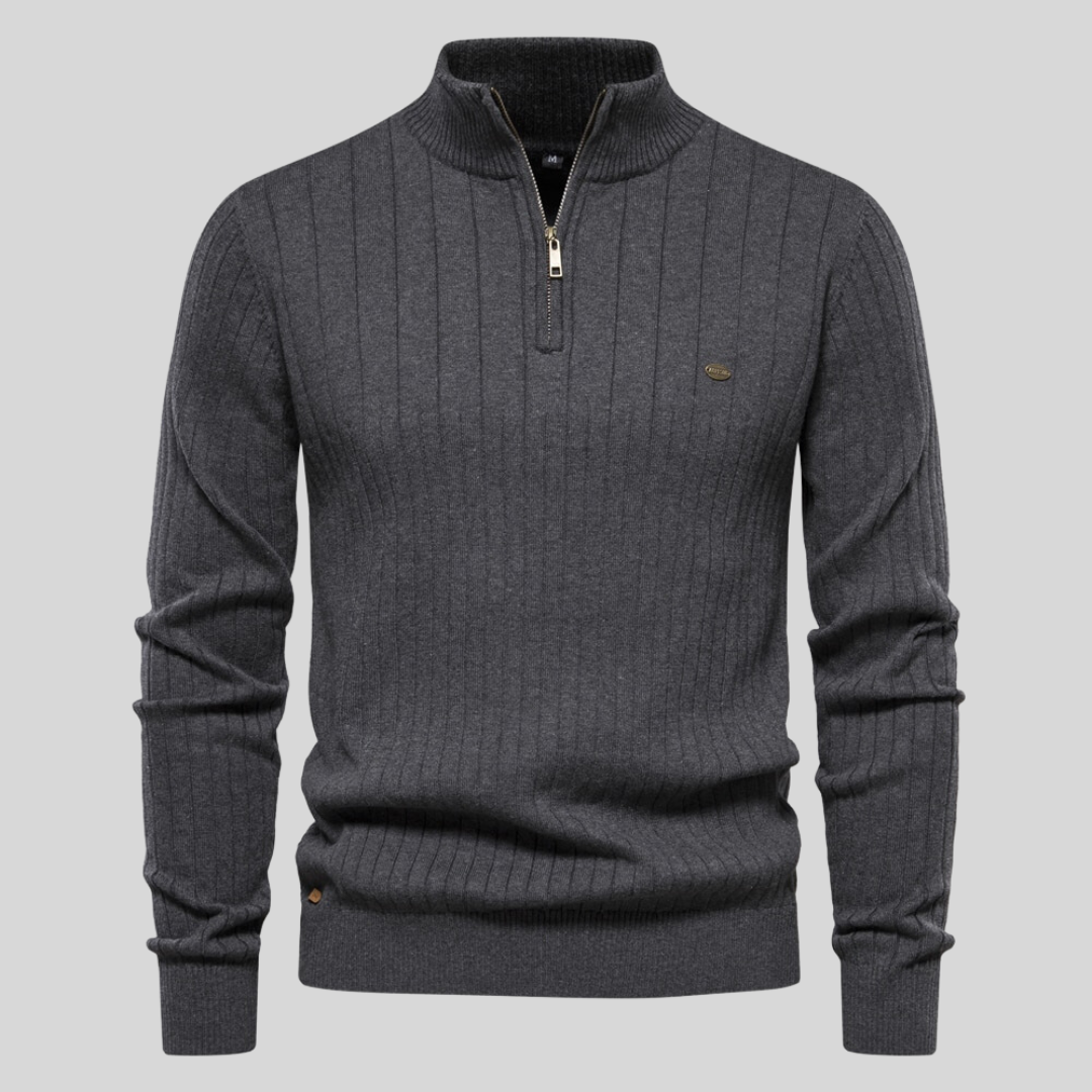 Luca | Stylischer Reißverschluss-Pullover