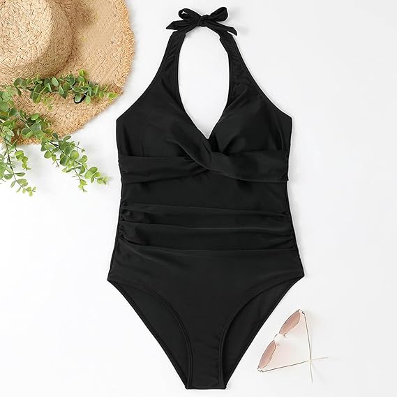 Leona | Hochtaillierter Bikini mit figurformendem Push-Up-Top