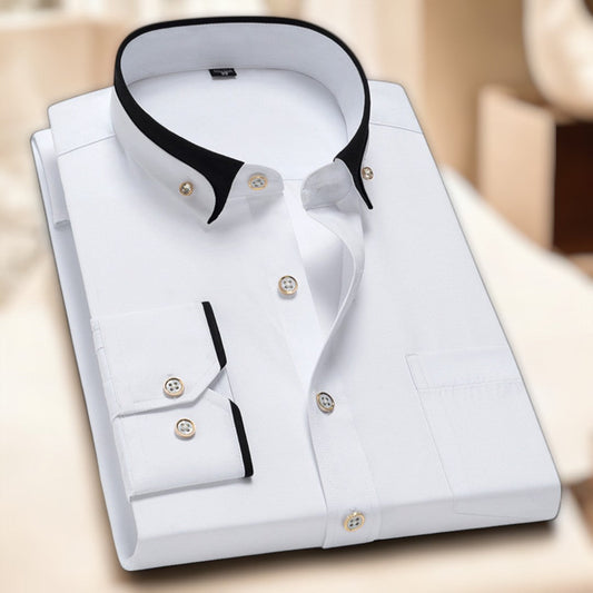 Domenico | Klassisches Herrenhemd mit langen Ärmeln