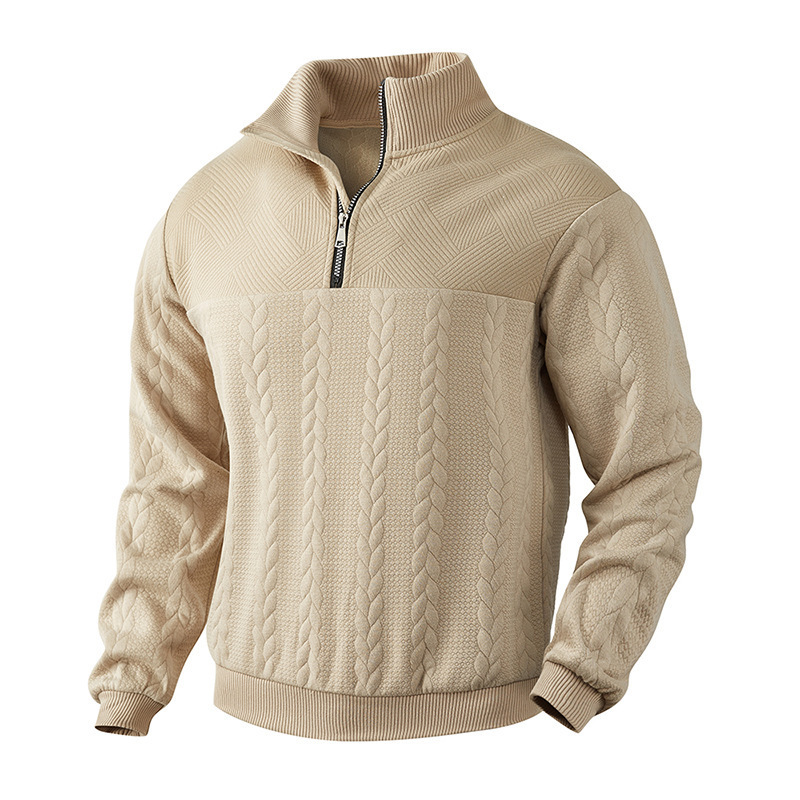 Rafael | Vintage-Style Herrenpullover mit Reißverschluss