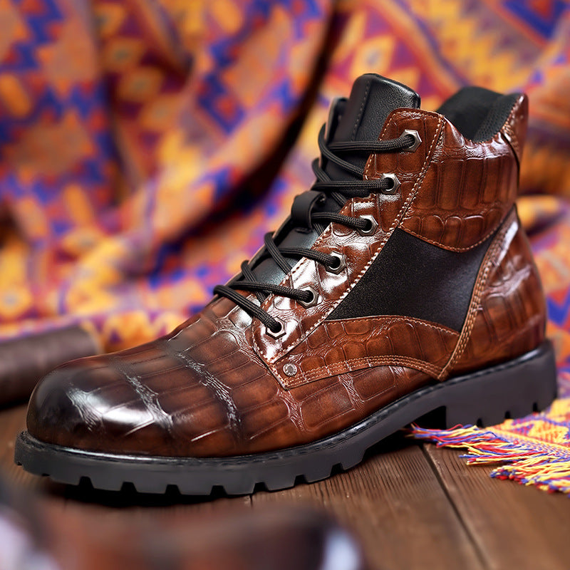 Rendell | Elegante Stiefel aus hochwertigem Krokodilleder