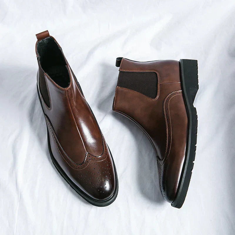 Adriel | Elegante Leder-Chelsea-Stiefel für den modebewussten Mann