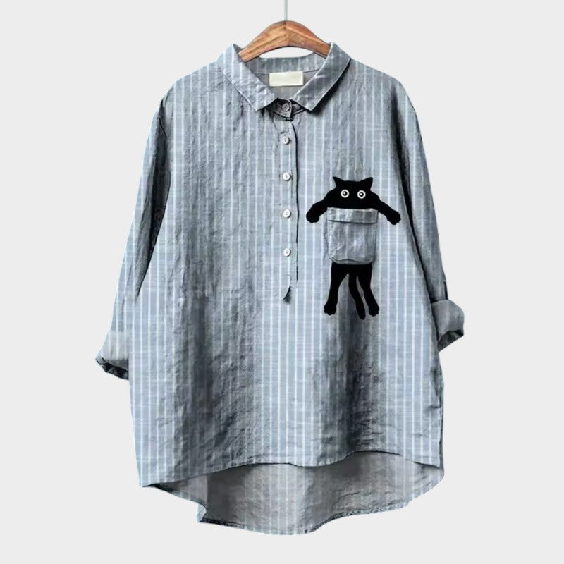 Helene | Leichte Bluse mit floralem Design