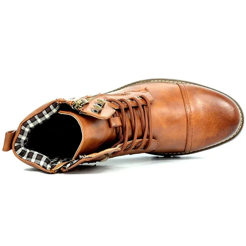 Damon | Strapazierfähige Schnürstiefel aus Leder