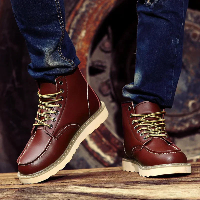 Dustin | Gemütliche Lederstiefel für kalte Tage