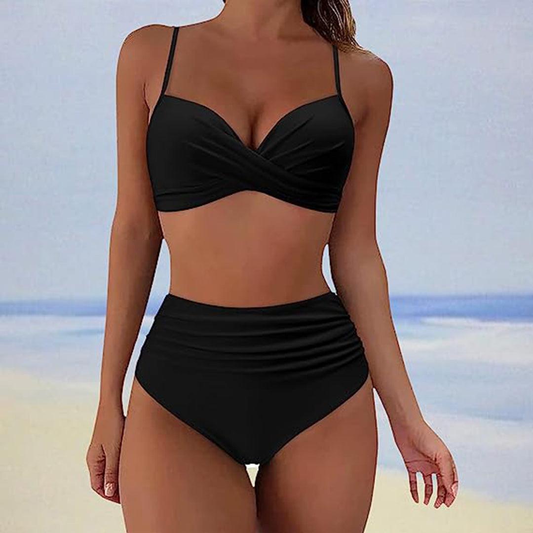 Annelie | Gepolsterter High-Waist-Bikini für elegante Strandtage