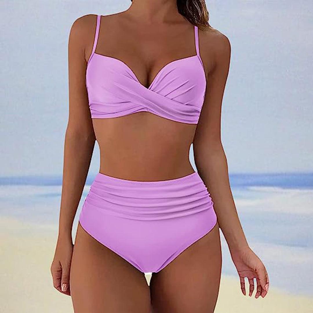 Annelie | Gepolsterter High-Waist-Bikini für elegante Strandtage