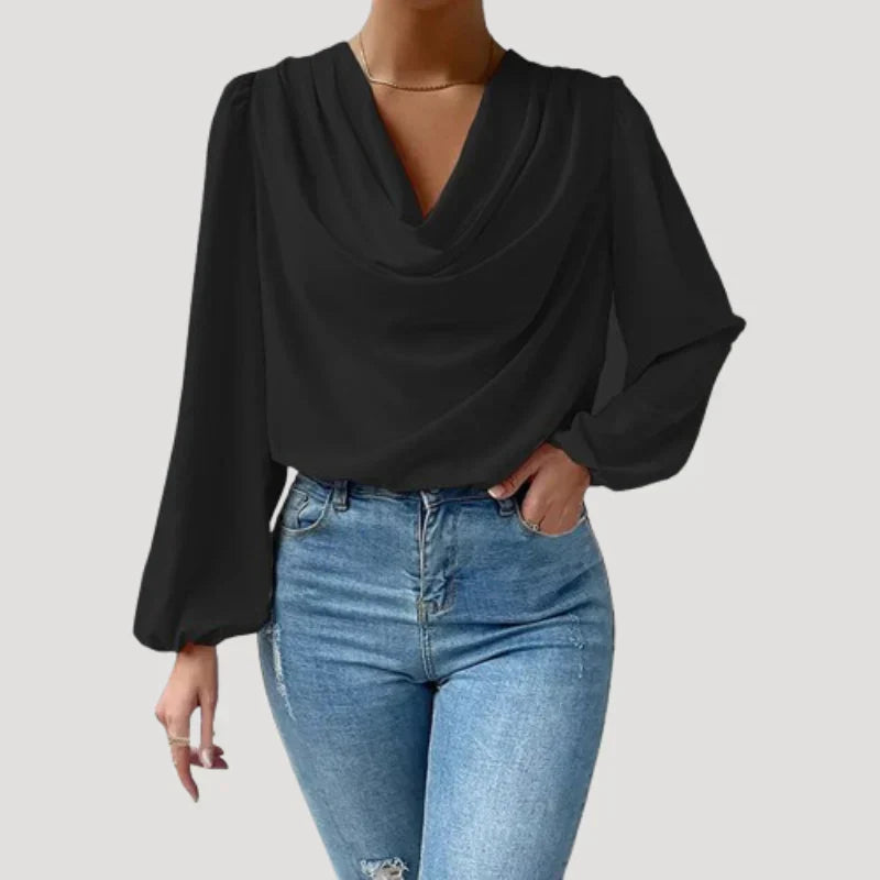 Nikita | Elegante Bluse mit V-Ausschnitt für Damen