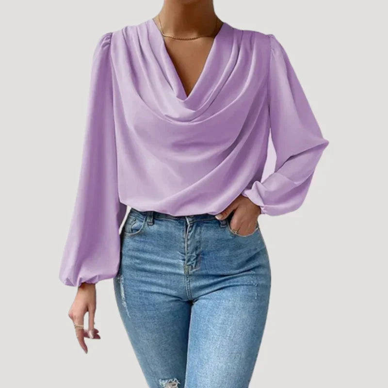 Nikita | Elegante Bluse mit V-Ausschnitt für Damen
