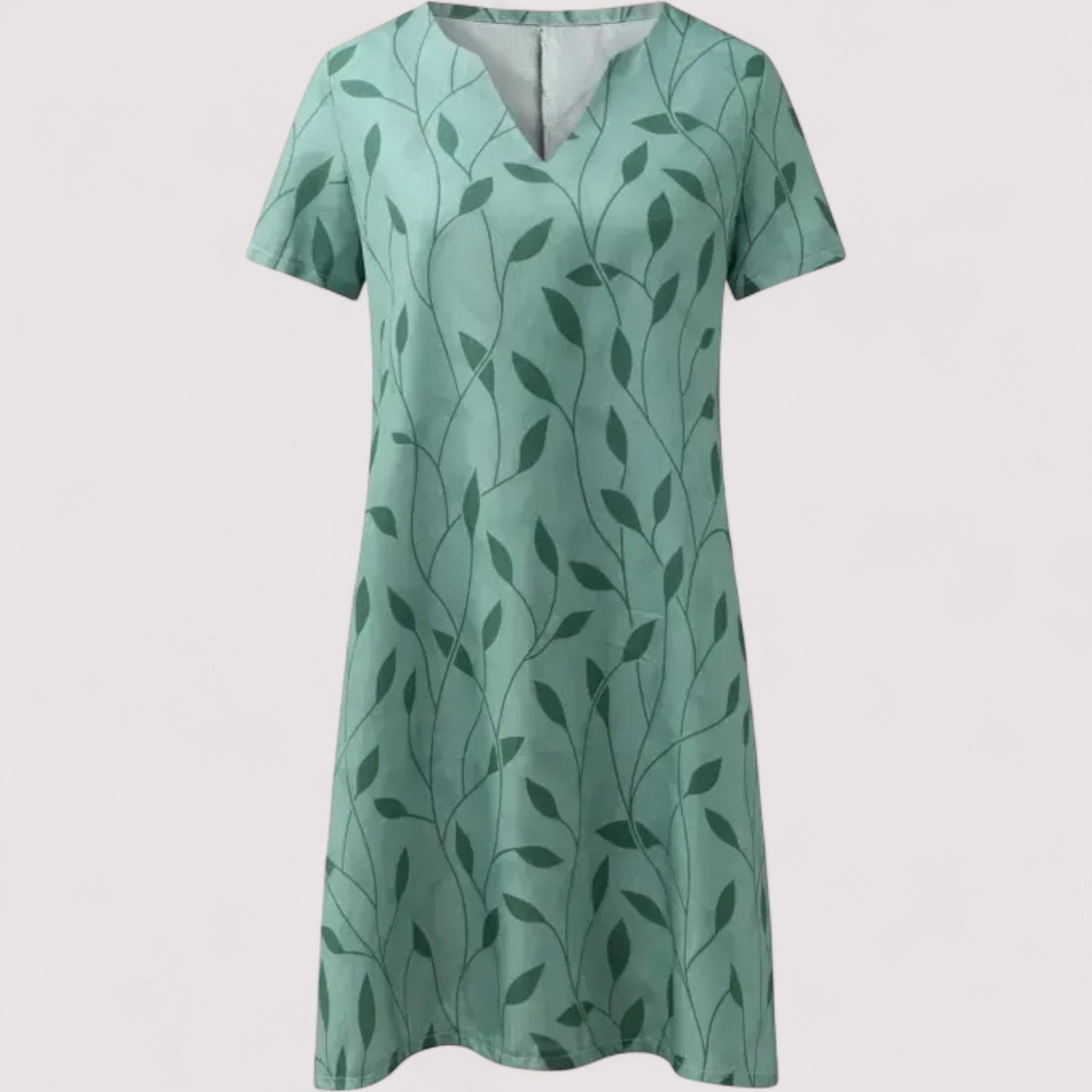 Jeanne | V-Ausschnitt-Kleid mit Print