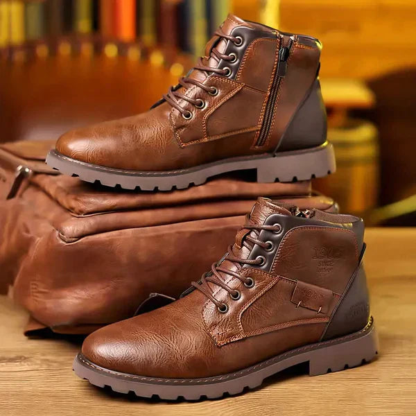 Jethro | Elegante Herren-Lederstiefel mit Schnürung