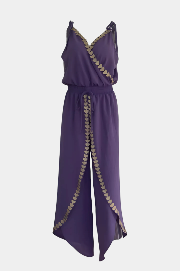 Donatila | Eleganter Jumpsuit mit goldenen Akzenten
