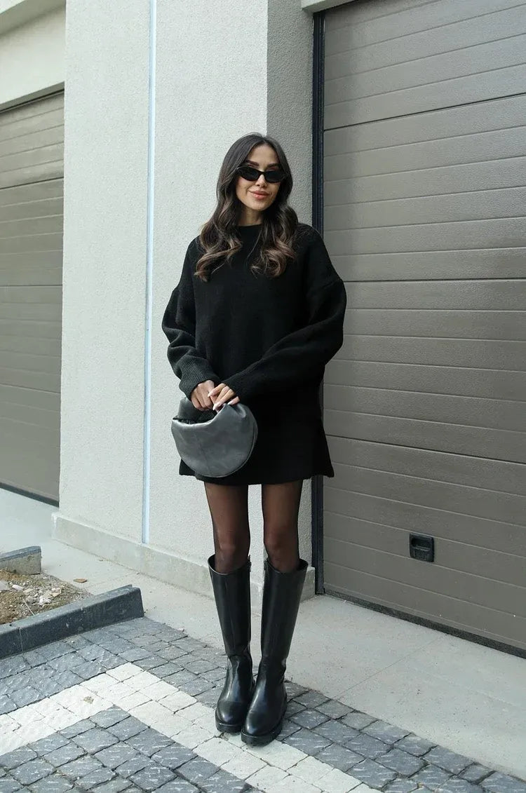 Helena | Strickkleid mit Rock