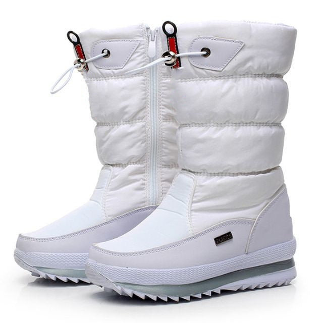 Sofie | Halbfrei Wasserdichte Schneestiefel mit Kunstfell