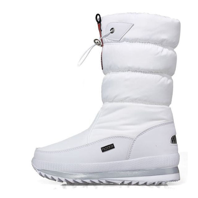 Sofie | Halbfrei Wasserdichte Schneestiefel mit Kunstfell