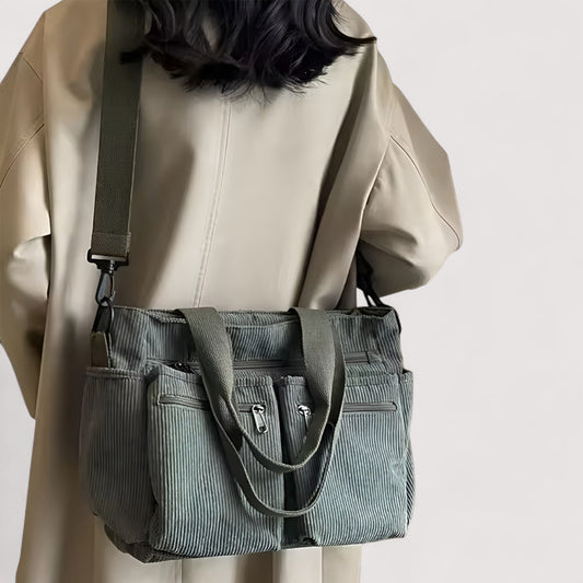 Selma™ | Geräumige Umhängetasche aus Cord