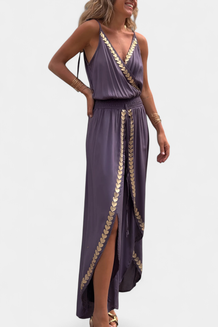Donatila | Eleganter Jumpsuit mit goldenen Akzenten