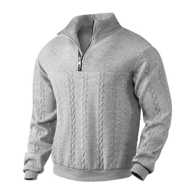 Rafael | Vintage-Style Herrenpullover mit Reißverschluss