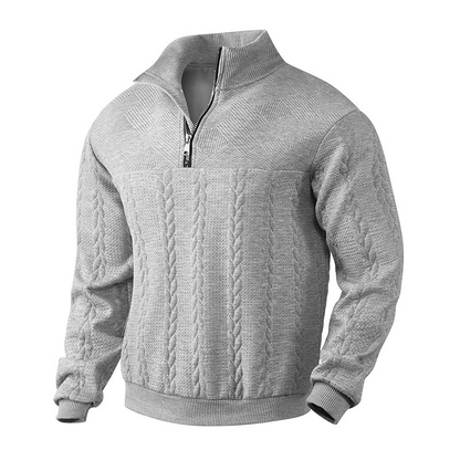 Rafael | Vintage-Style Herrenpullover mit Reißverschluss