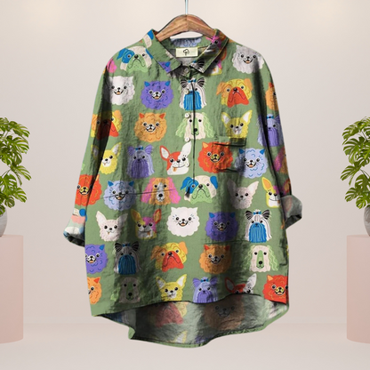 Freya | Stylisches Shirt mit modernem Kunstmotiv