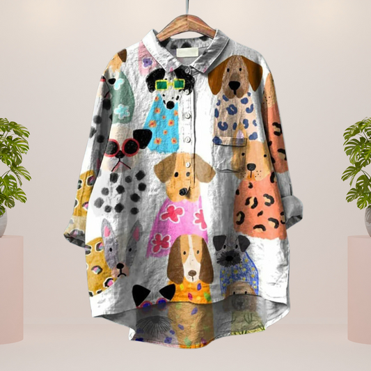 Freya | Stylisches Shirt mit modernem Kunstmotiv