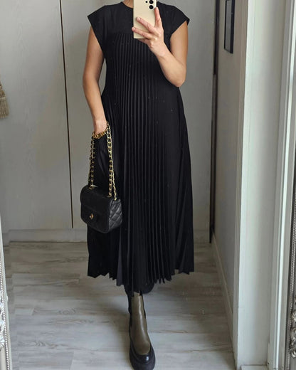 Jolijn | Lockeres Kleid mit Taschen und Falten-Design