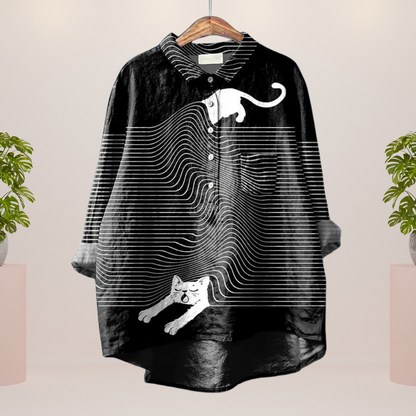 Freya | Stylisches Shirt mit modernem Kunstmotiv