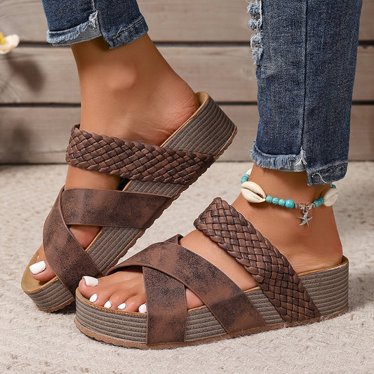 Martine | Stilvolle Orthopädische Ledersandalen für Optimalen Komfort