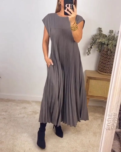 Jolijn | Lockeres Kleid mit Taschen und Falten-Design