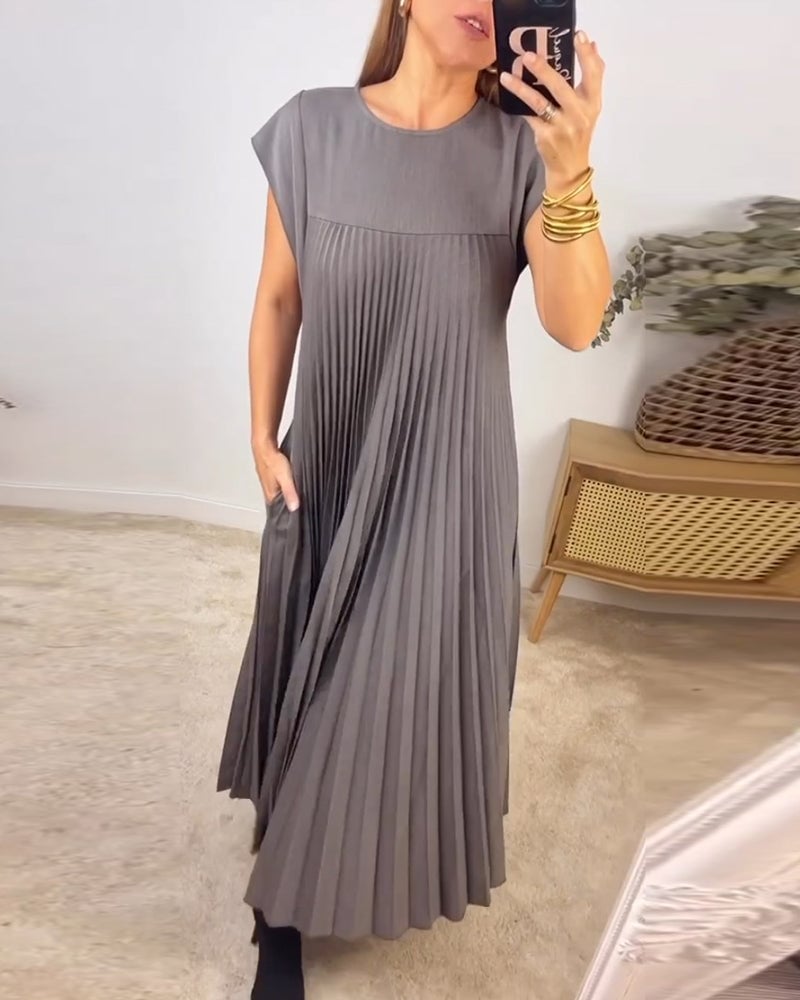 Jolijn | Lockeres Kleid mit Taschen und Falten-Design