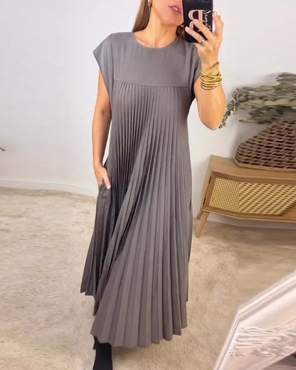 Jolijn | Lockeres Kleid mit Taschen und Falten-Design