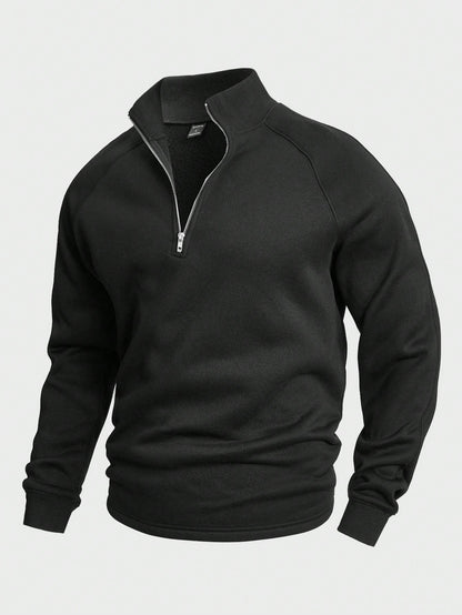 Antonio | Eleganter Freizeitpullover mit halbem Reißverschluss