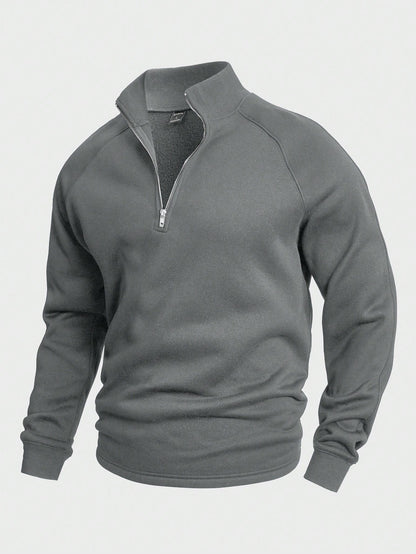 Antonio | Eleganter Freizeitpullover mit halbem Reißverschluss