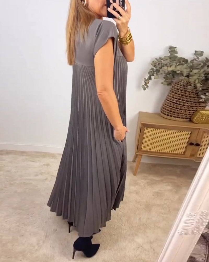 Jolijn | Lockeres Kleid mit Taschen und Falten-Design