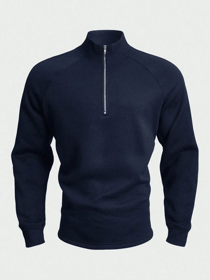 Antonio | Eleganter Freizeitpullover mit halbem Reißverschluss