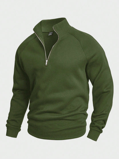 Antonio | Eleganter Freizeitpullover mit halbem Reißverschluss