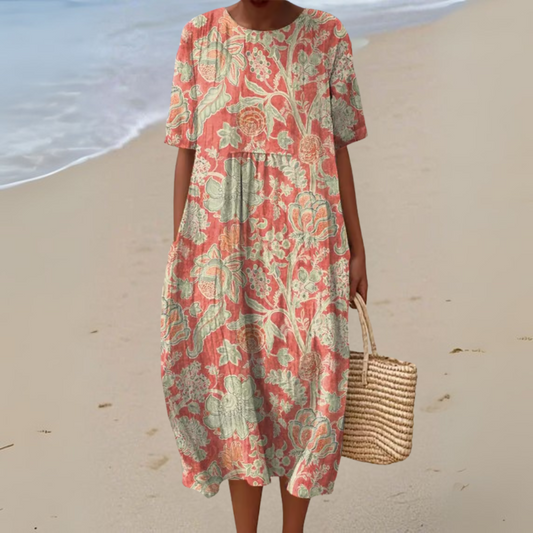 Alice | Vintage-Blumen Kleid mit eleganter Silhouette