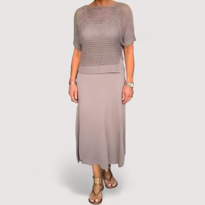 Claudia™ | Sommerkleid mit gestricktem Oberteil