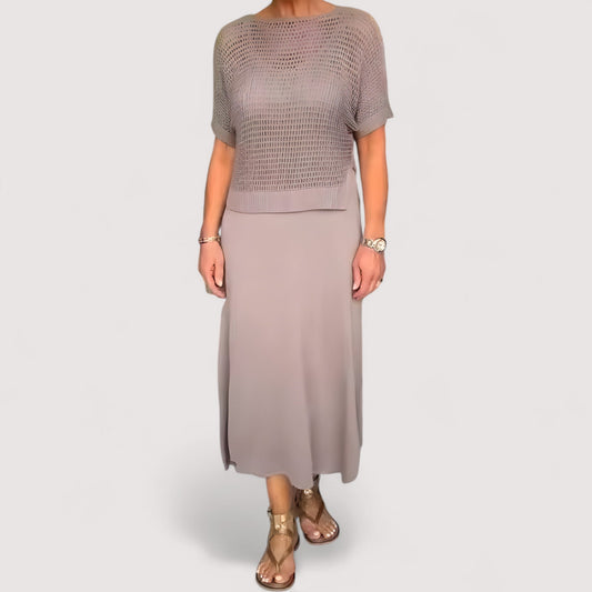 Claudia™ | Sommerkleid mit gestricktem Oberteil