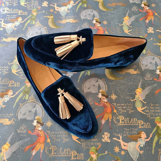 Retro-Quasten-Dekorierte Flache Slipper zum Hineinschlüpfen