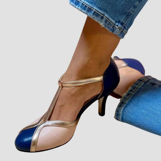 Eileen | Elegante Nachtblaue Sandalen mit Femininer Note