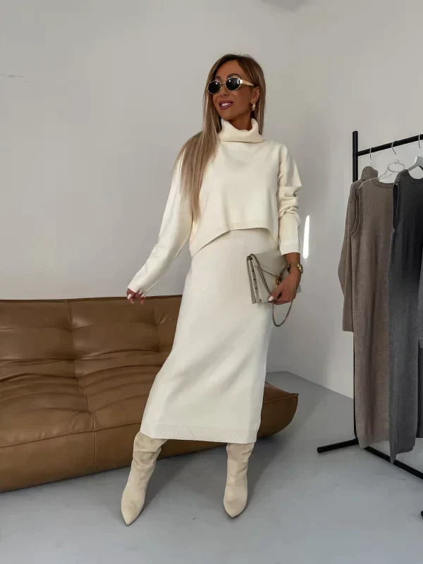 Sonja | Rollkragenpullover Kleid