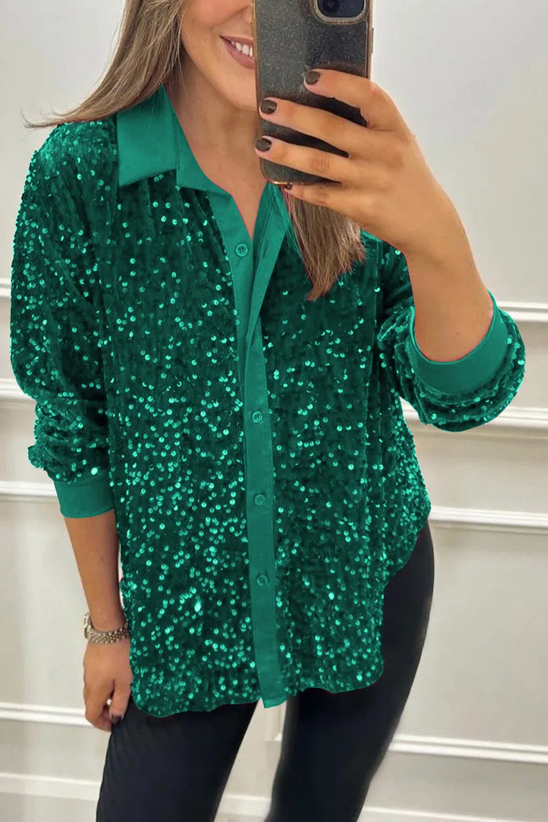 Ciara | Glitzerndes Shirt mit Funkel-Effekt