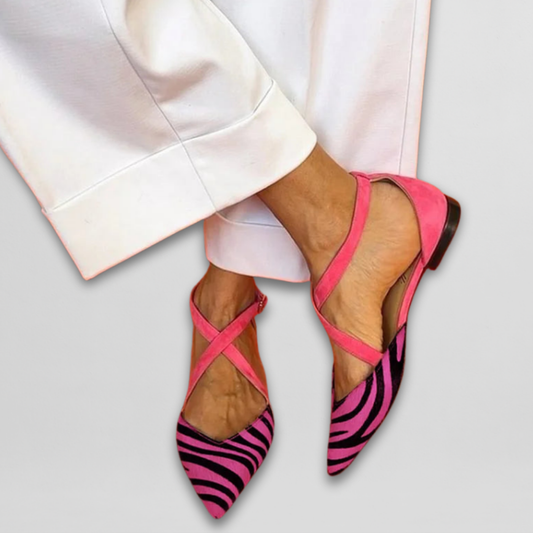 Amélie™ | Rosa Riemchen-Ballerinas