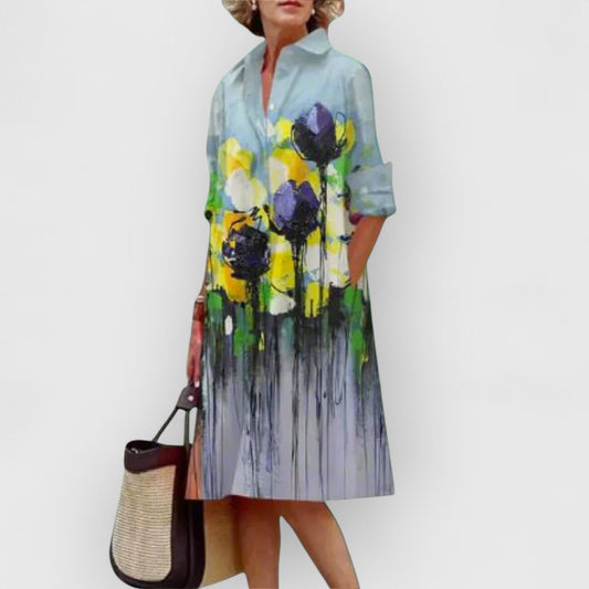 Aira | Elegantes Kleid mit floralen Motiven